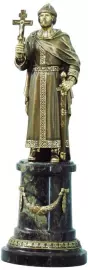Статуэтка из бронзы "Князь Владимир" пьедестал