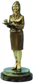 Статуэтка из бронзы "Проводница"