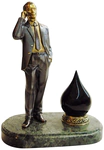Bronze statuette "Employee of the oil industry"