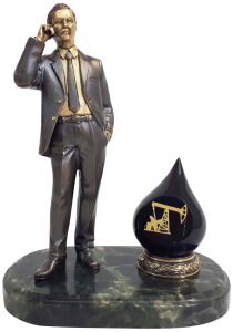 Bronze statuette "Oil Industry Employee"