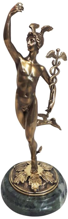 Bronze statuette "God of commerce Hermes (Mercury)"