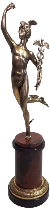 Statuette "God of commerce Hermes (Mercury)" made of bronze