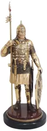 Bronze statuette "Vityaz" (jasper)