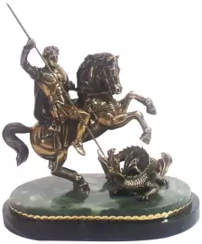 Сувенир из бронзы "Георгий Победоносец"