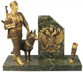 Письменный прибор "Дозор" бронза