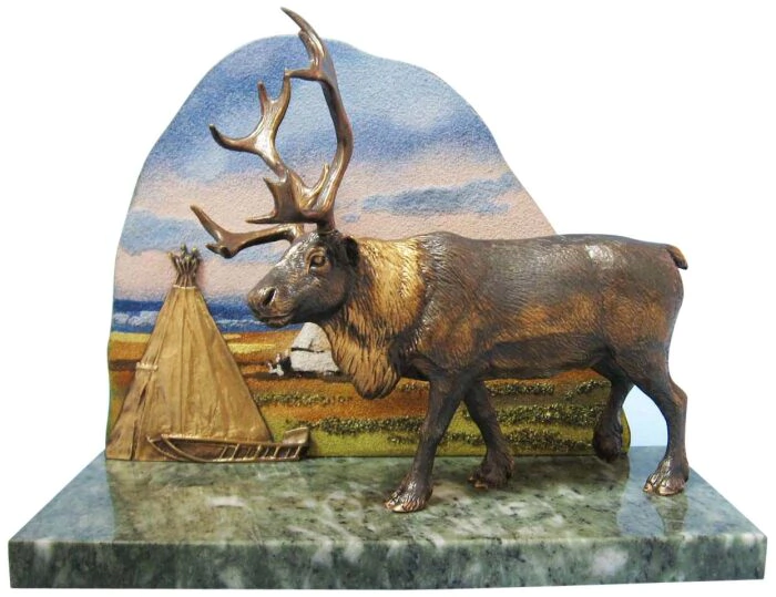 Bronze souvenir "Boundless expanses" (deer)
