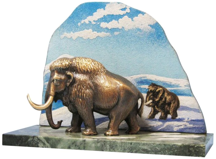 Souvenir made of bronze "Ice Age" (mammoth)