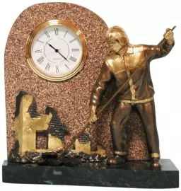 Часы из бронзы "Спасатель"