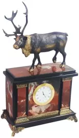 Часы из бронзы "Олень"