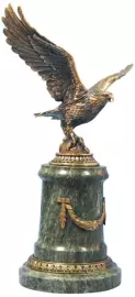 Бронзовая статуэтка "Орел" пьедестал