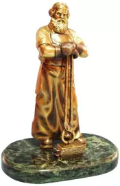 Статуэтка из бронзы "Металлург"