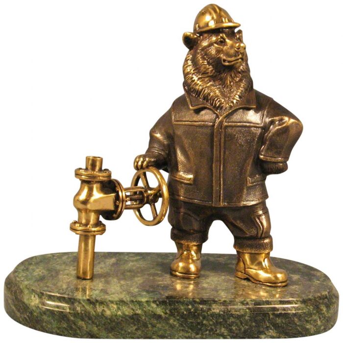 Bronze statuette "Oil Bear"