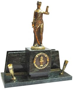 A writing device made of bronze "Themis"