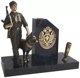 Письменный прибор из бронзы "Дозор"