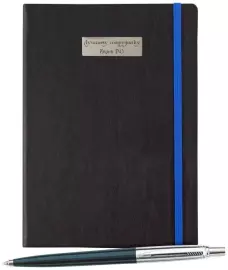Набор с гравировкой: ежедневник недатированный и шариковая ручка "Jotter" Blue M
