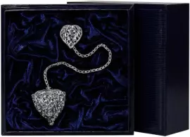 Ситечко для заваривания чая из серебра "Амур"