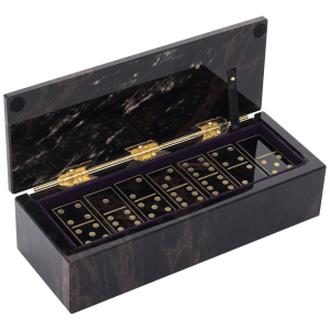 Domino made of obsidian "Aesthete"
