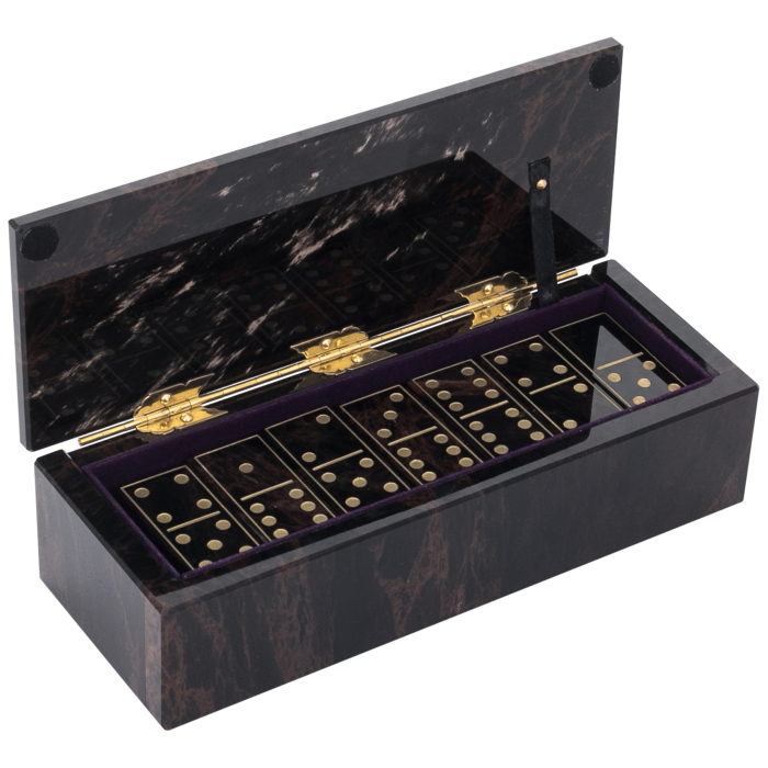 Domino made of obsidian "Aesthete"