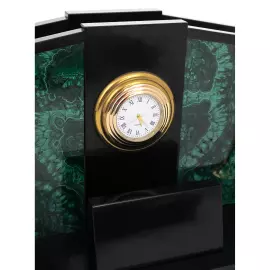 Настольный набор из малахита и долерита "Педант"