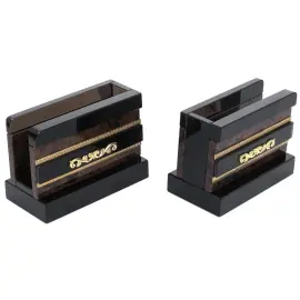 Настольный набор из обсидиана "Абсолют"