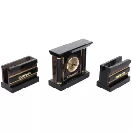 Настольный набор из обсидиана "Абсолют"