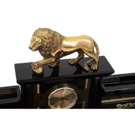 Настольный набор из обсидиана "Абсолют. Лев"