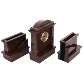 Настольный набор из обсидиана "Руководитель"