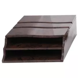 Настольный набор из обсидиана "Руководитель. Гербовый" с лампой Эллада