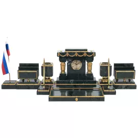 Настольный набор из мрамора "Правитель"