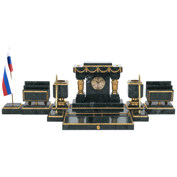 Настольный набор из мрамора "Правитель"