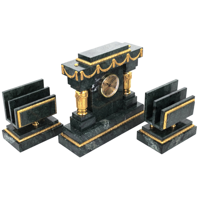 Настольный набор из мрамора "Правитель"