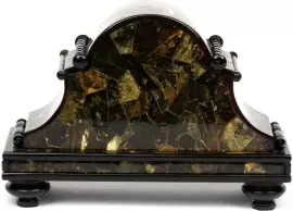 Baroque amber table clock