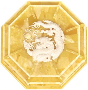 The box made of amber "Dragon"