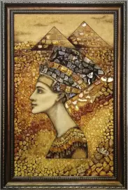 Картина из янтаря "Нефертити"