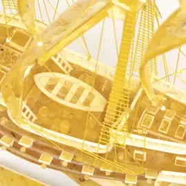 Сувенир из янтаря "Галеон" большой