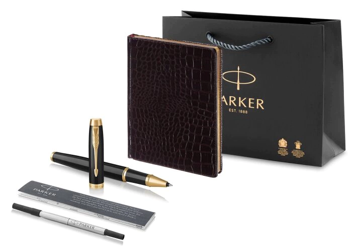 Parker IM Metal Black GT Gift Set