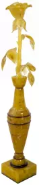 Amber souvenir "Rose in a vase"