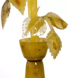 Amber souvenir "Rose in a vase"