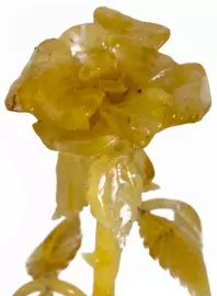 Amber souvenir "Rose in a vase"