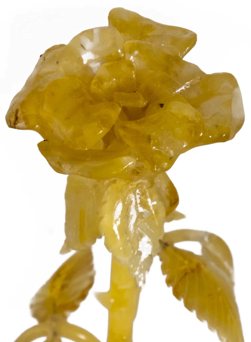 Amber souvenir "Rose in a vase"