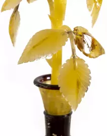 Amber souvenir "Rose in a vase"