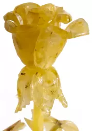 Amber souvenir "Rose in a vase"