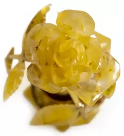 Amber souvenir "Rose in a vase"