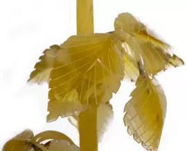 Amber souvenir "Rose in a vase"