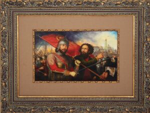 A copy of the painting by M.I. Scotti "Minin and Pozharsky" in 1850.