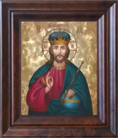 Икона "Господь Вседержитель" с перламутром