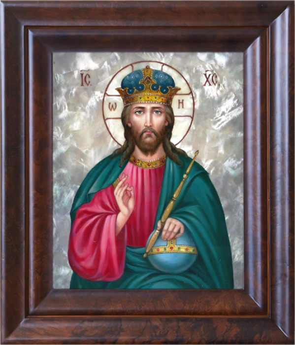 Icon "The Lord Almighty", medium with mother of pearl