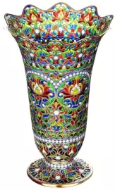 Ваза для цветов "Цветение" с горячими эмалями