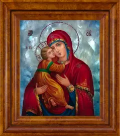 Икона Божией Матери "Владимирская", большая с перламутром