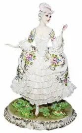 Статуэтка "Дама в кружевном платье" Статуэтка "Дама в кружевном платье"